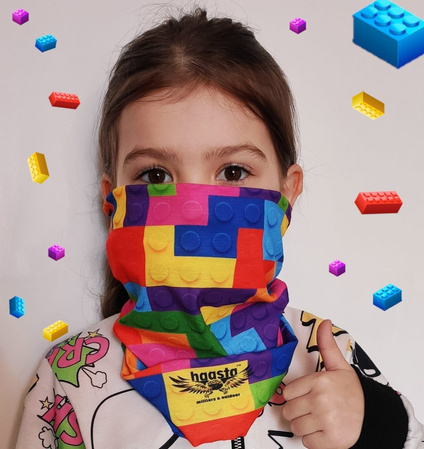 Haasta Alfabet multifunctional tube scarf (KLOCKI)
