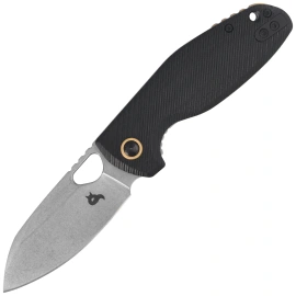 Nóż składany BlackFox Puffy Black G10, Stonewashed 10Cr15CoMov (BF-786 G10B)