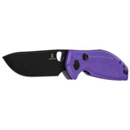 Nóż składany Bestechman Angry Owl Purple G10, Black PVD D2 by Keanu Alfaro (BMK12E-2)