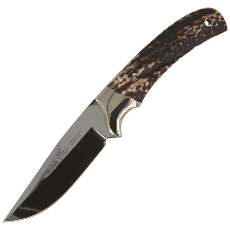 Muela Full Tang Knife with Dear Stag, Mirror 1.4116 (SETTER-11A)