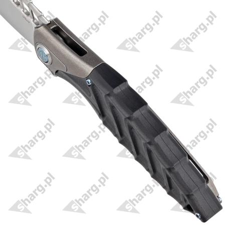 Nóż składany RikeKnife Thor 7 Integral Titanium/Black G10, Satin 154CM (RK-THOR7-B)