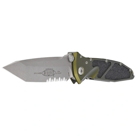 Nóż składany Microtech Socom Elite T/E-M OD Green Aluminium, Apocalyptic P/S M390 by Tony Marfione (161-11 APOD)