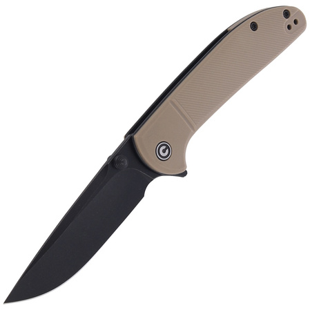 CIVIVI Badlands Vagabond Tan FRN, Black Stonewashed (C2019A)