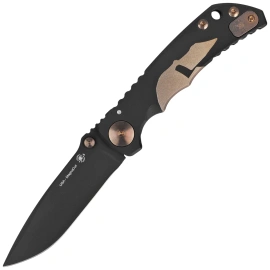 Nóż składany Spartan Blades Harsey Folder ''Gold Helmet'' Titanium, Black PVD MagnaCut