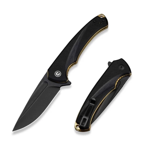 Nóż składany Civivi Voidflare Black G10, Blackstonewashed 14C28N (C24040-1)