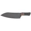 Microtech Utility Signature Kitchen Knife Bronze Titanium Bolster/Carbon Fiber, Black DLC M390MK (3400B-1DLCCFS)