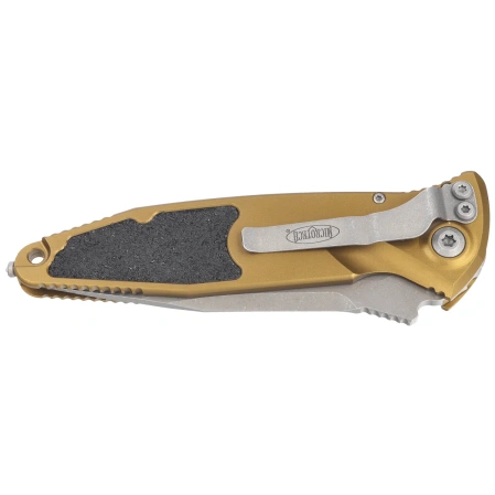 Microtech Socom Elite Auto S/E Knife Tan Aluminium, Apocalyptic M390MK by Tony Marfione (160A-10APTA)