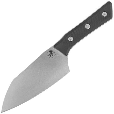 Microtech 6'' Santoku Knife Black G10, Stonewashed M390MK (3200-10BK)