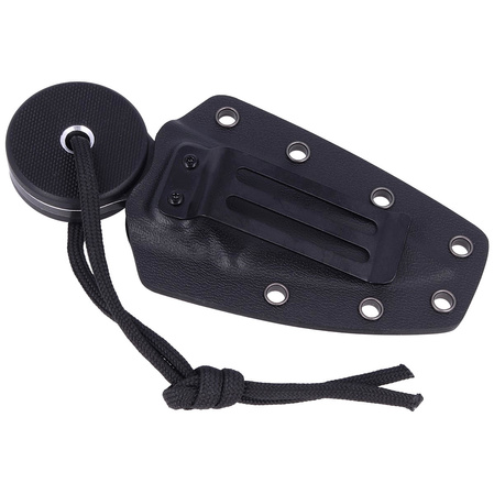 BlackFox Arrow, Black G10, Black Stonewashed by Tommaso Rumici Neck Knife (BF-753)