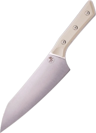 Nóż kuchenny Microtech Chef 8'' Ivory G10, Stonewashed M390MK (3000-10IV)
