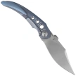 Nóż składany Bestech Razon Blue Titanium, Satin MagnaCut by Kombou (BT2406A)