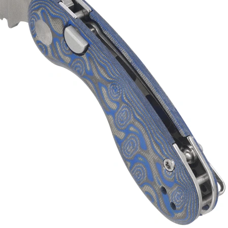 Kizer Microbe Knife Multicolored Micarta w/ Vortex , Satin 14C28N by Maksim Epifantsev (V2742A6)