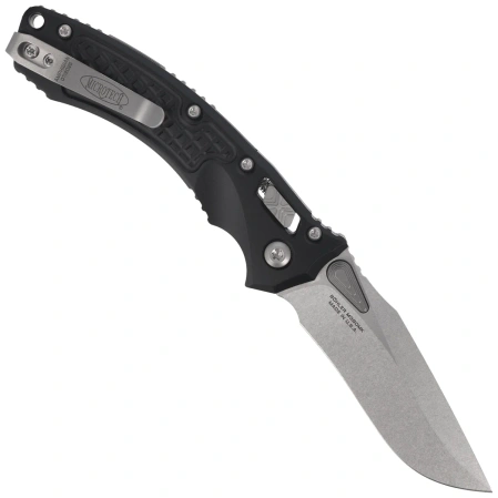 Nóż składany Microtech Amphibian Ram-Lok Mini S/E Black Frag Aluminium, Stonewashed M390MK by Tony Marfione (137MRL-10FR)