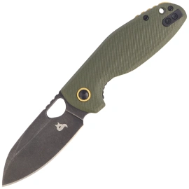 BlackFox Puffy Knife OD Green G10, Black Stonewashed 10Cr15CoMov (BF-786 G10OD)