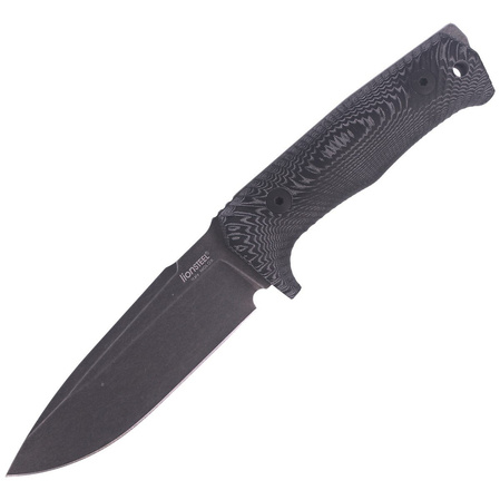 LionSteel Tactical Knife Black Micarta, PVD / Stone Washed Niolox by Molletta (T5B MI)