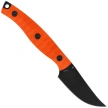 Bestech Heidiblacksmith #3 Upswept Orange G10, Black PVD 14C28N by Heidi (BFK08B)