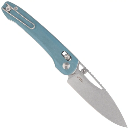 Bestech Cobber Knife Misty Blue G10, Stonewashed 14C28N by Happy as Larry (BG68C)