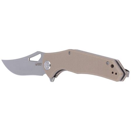 Nóż składany Kubey Phemius KU149B Tan G10, Bead Blasted D2