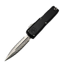 Microtech UTX-85 Gen IV D/E OTF Knife Black Aluminum, Stonewashed F/S M390MK by Tony Marfione (12324-D12)