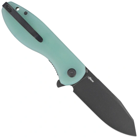 Kubey Knife Master Chief Jade G10, Blackwashed 14C28N by Keanu Alfaro (KU358Q)