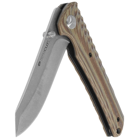 Nóż składany Tecnocut TCN6530K2-SSW - Brown G10, Stonewashed 440