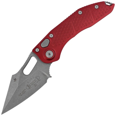 Microtech Stitch-A S/E Automatic Knife Merlot Aluminum, Apocalyptic M390MK by Borka Blades and Tony Marfione (169-10APMR)