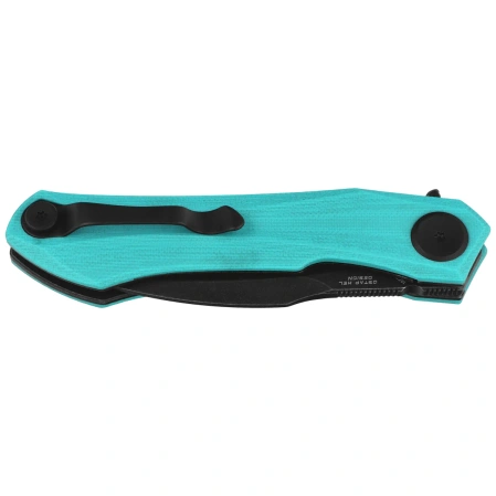 Bestech Ivy Light Blue G10 Knife, Black Stonewashed 14C28N by Ostap Hel (BG59F)