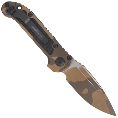 Microtech LUDT Gen III S/E Signature Automatic Knife Badlands Camo Aluminum, Badlands Camo M390MK by Tony Marfione (1135-1BNCS-Z4)