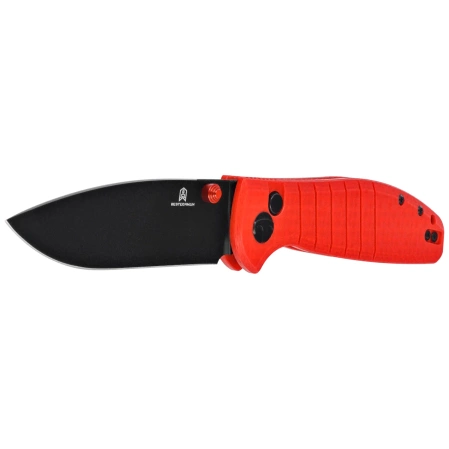 Nóż składany Bestechman Goodboy Red G10, Black PVD D2 by Keanu Alfaro (BMK04L)