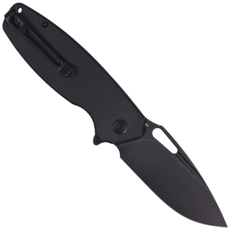 Kubey Knife Tityus Black G10, Dark Stonewashed D2 (KU322C)