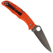 Spyderco Endura 4 FRN Orange Full Flat Plain Knife (C10FPOR)