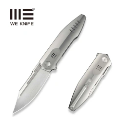 Nóż składany WeKnife Flight Line LE No ???/210 Polished Titanium, Hand Rubbed Satin M390 (WE23089-3)