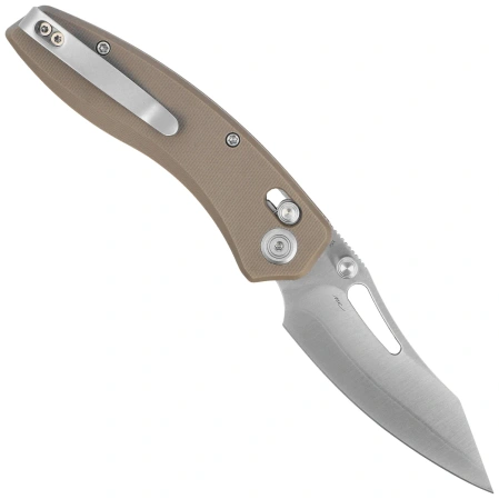 Nóż składany Kubey Caiman Tan G10, Satin San Mai M2 by Maksim Epifantsev (KU421D)