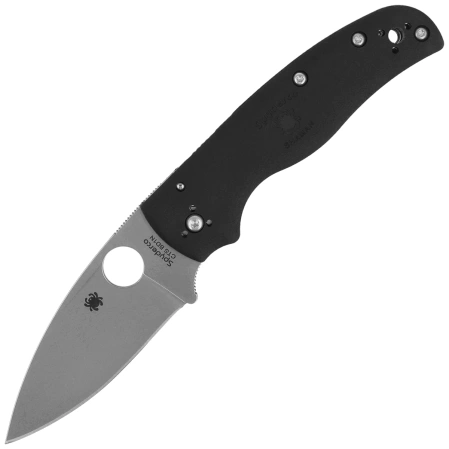 Spyderco Shaman Lightweight Knife Black FRN, Satin CTS BD1N by Sal Glesser (C229PBK)