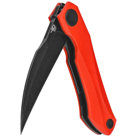 Bestech Ivy Red G10, Black Stonewashed 14C28N by Ostap Hel (BG59D)