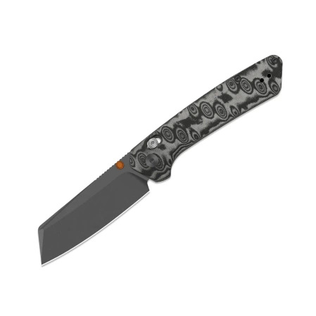 Nóż składany Kizer Madrac CL AirTi Gray-Black Vortex Pattern Micarta, Gray PVD M390 by Matteo Pignatelli (K3693ACS4)