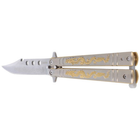 Martinez Albainox Balisong Dragon Oro butterfly knife (02182)