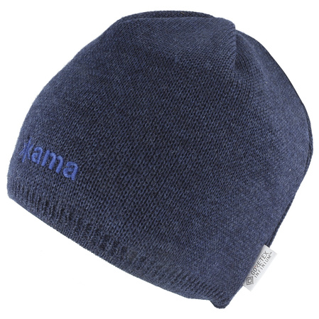 Kama 100% Merino Wool Gore-Tex Infinium Windstopper Cap, Navy (AW69-108 L)