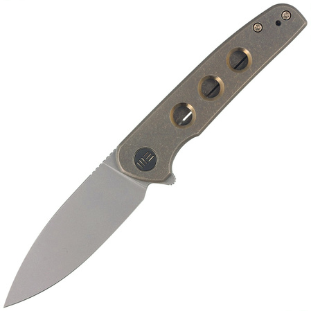 WE Knife Shakan LE No 090/210 Bronze Titanium, Gray Stonewashed CPM 20CV knife (WE20052B-2)