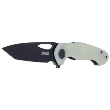 Kubey Knife Dugu Tanto Jade G10, Dark Stonewashed 14C28N (KU159E)