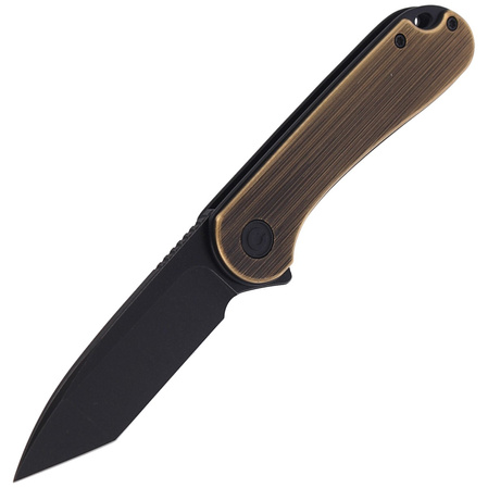 CIVIVI Knife Elementum Flipper Black Brass, Black Stonewashed (C907T-A)