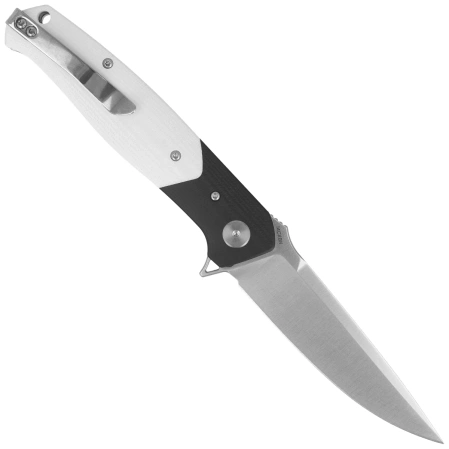 Nóż składany Bestech Swordfish Black/White G10, Satin 14C28N (BG62B)