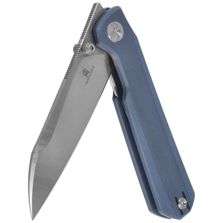 Bestechman Curvee Knife Blue G10, Stonewashed/Satin AEB-L by Ostap Hel (BMK20C)
