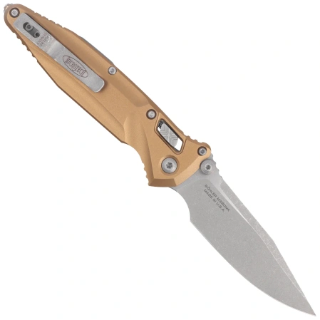 Nóż składany Microtech Socom Delta Ram-Lok S/P-M Tan Aluminium, Apocalyptic M390MK by Tony Marfione (159RL-10APTA)