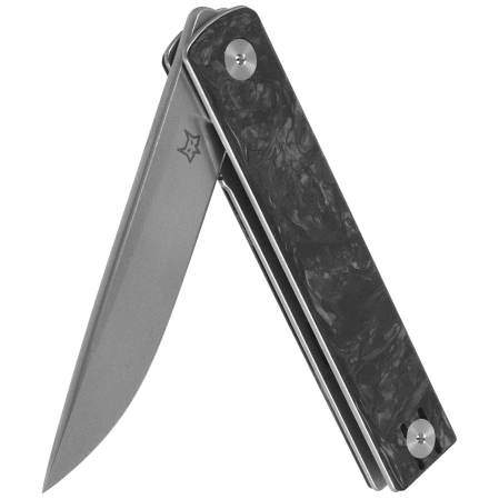 Fox Chnops Heritage Knife Dark Matter Carbon Fiber, Stonewashed Hybrid Cryo by Raven Knives Design (FX-544 DMB)