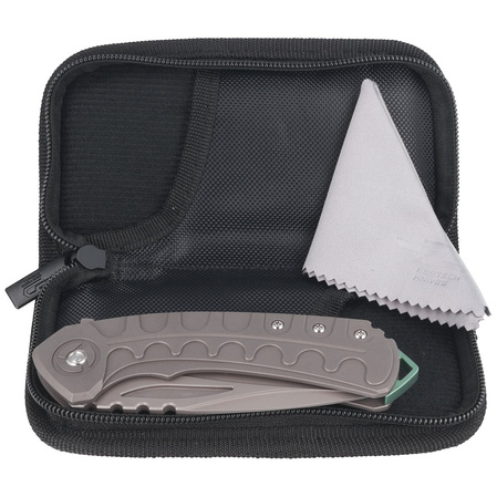 Bestech Buwaya Grey Titanium, Dark Bead Blast Stonewashed M390 by Kombou Knife (BT2203B)