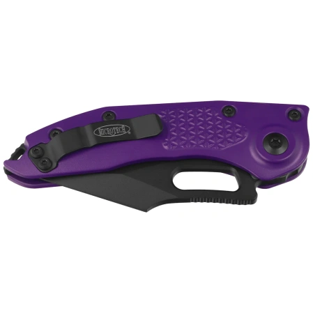 Microtech Stitch-A S/E Automatic Knife Purple Aluminum, Black M390MK by Borka Blades and Tony Marfione (169-1PU)
