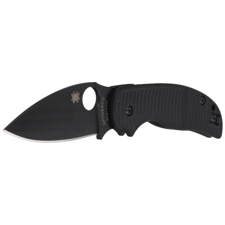 Spyderco Sage 5 Salt Knife Black G10, Black TiCn MagnaCut by Sal Glesser (C123GPBKMCBK)