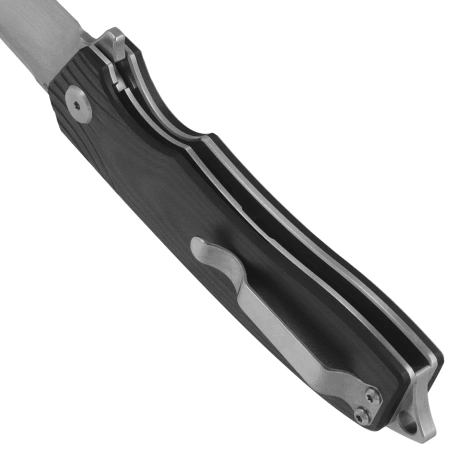 Bestech Lion Knife Black G10, Stonewashed / Satin D2 (BG01A)