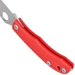 Spyderco Honeybee Knife Red G10, Satin 12C27 (C137GRDP)